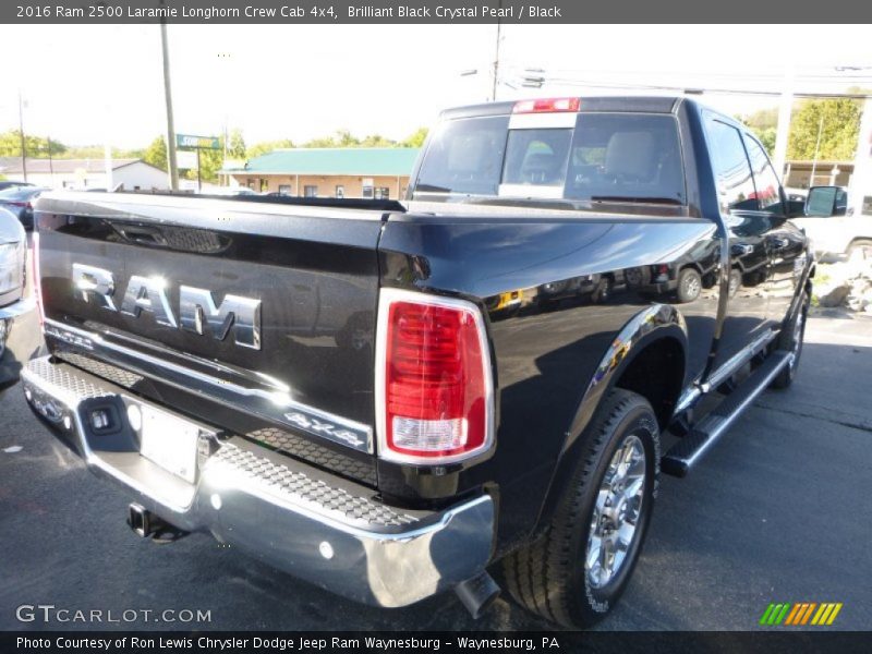 Brilliant Black Crystal Pearl / Black 2016 Ram 2500 Laramie Longhorn Crew Cab 4x4
