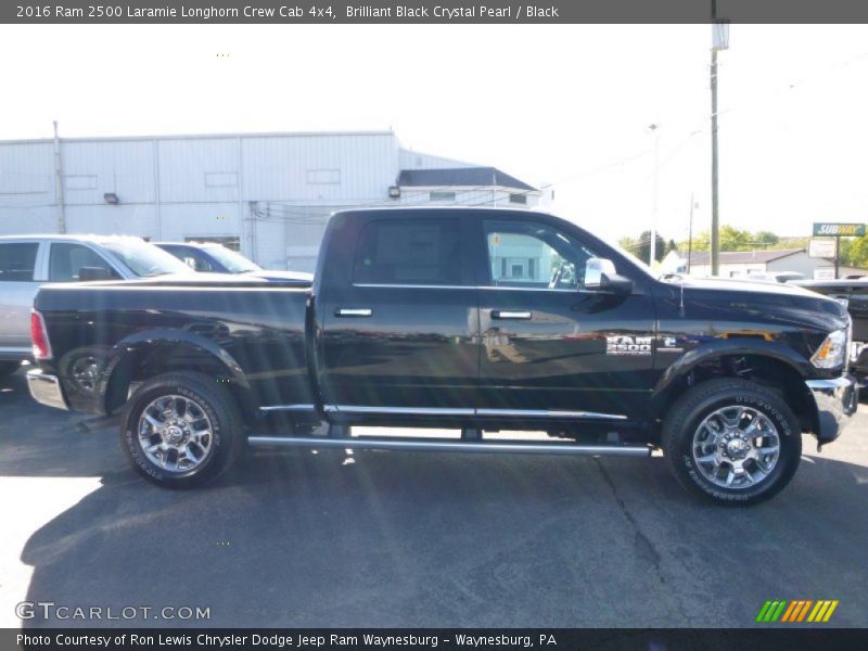 Brilliant Black Crystal Pearl / Black 2016 Ram 2500 Laramie Longhorn Crew Cab 4x4