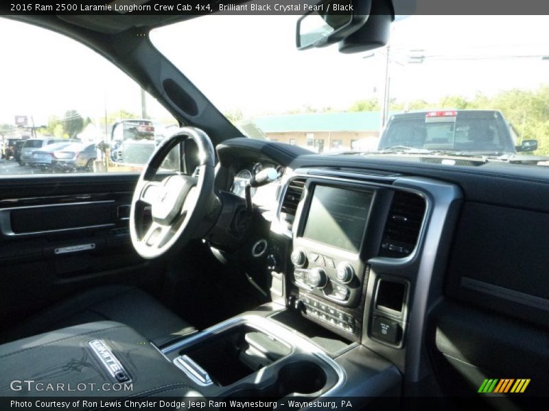 Brilliant Black Crystal Pearl / Black 2016 Ram 2500 Laramie Longhorn Crew Cab 4x4