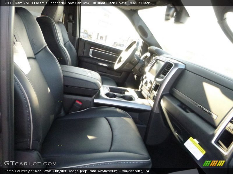 Brilliant Black Crystal Pearl / Black 2016 Ram 2500 Laramie Longhorn Crew Cab 4x4