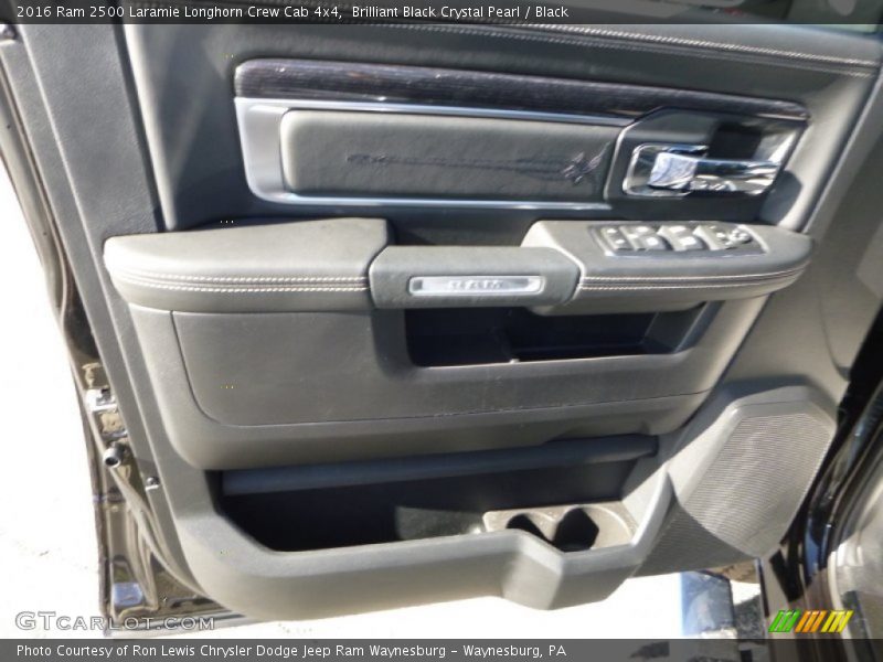 Brilliant Black Crystal Pearl / Black 2016 Ram 2500 Laramie Longhorn Crew Cab 4x4