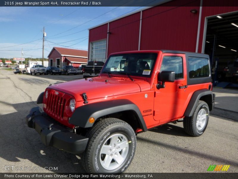 Firecracker Red / Black 2016 Jeep Wrangler Sport 4x4
