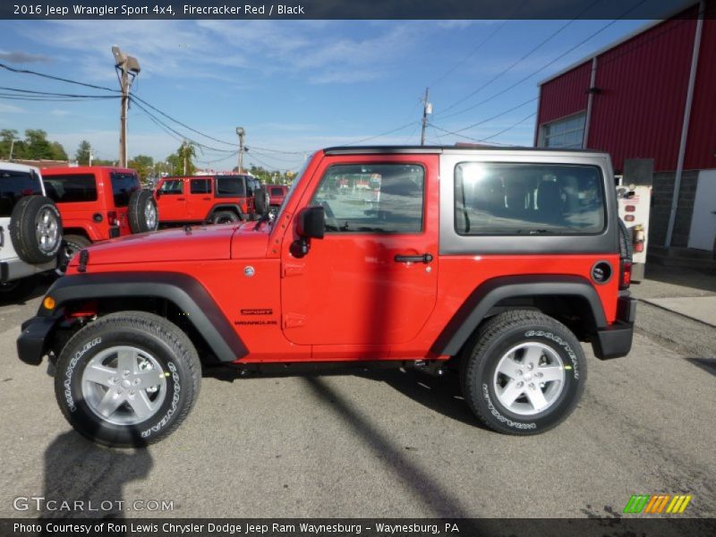 Firecracker Red / Black 2016 Jeep Wrangler Sport 4x4