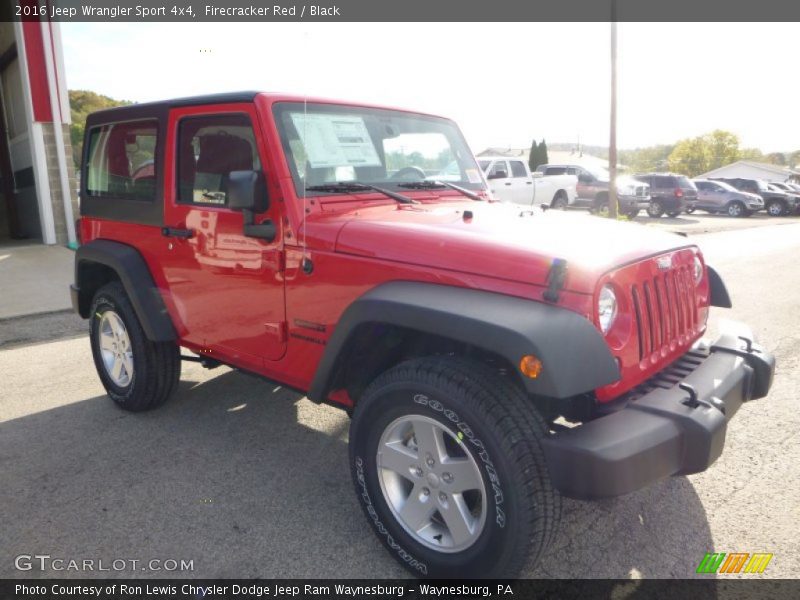 Firecracker Red / Black 2016 Jeep Wrangler Sport 4x4