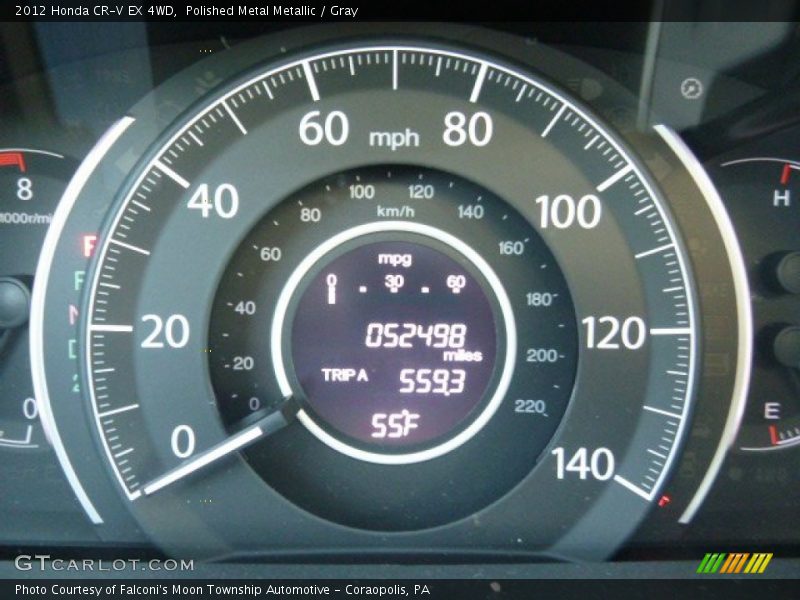Polished Metal Metallic / Gray 2012 Honda CR-V EX 4WD