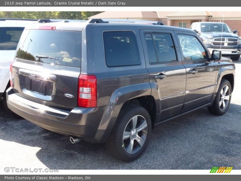 Granite Crystal Metallic / Dark Slate Gray 2016 Jeep Patriot Latitude
