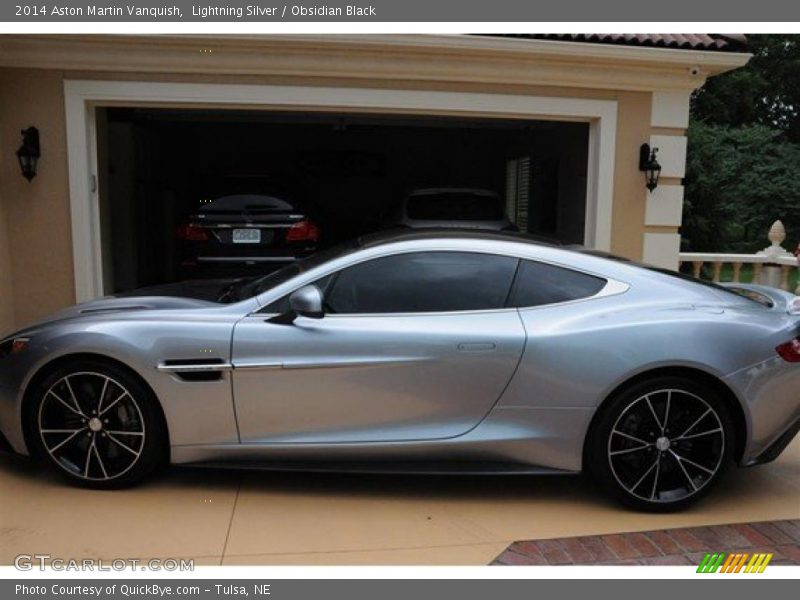 Lightning Silver / Obsidian Black 2014 Aston Martin Vanquish
