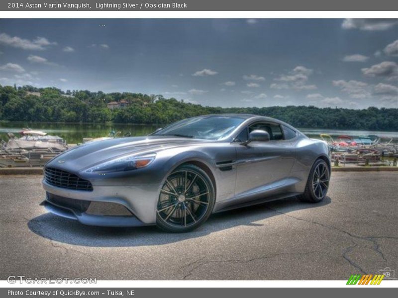 Lightning Silver / Obsidian Black 2014 Aston Martin Vanquish