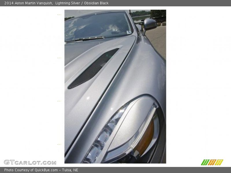 Lightning Silver / Obsidian Black 2014 Aston Martin Vanquish