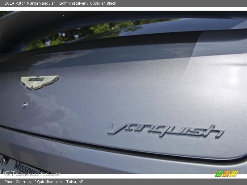 Lightning Silver / Obsidian Black 2014 Aston Martin Vanquish
