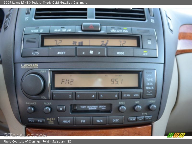 Mystic Gold Metallic / Cashmere 2005 Lexus LS 430 Sedan