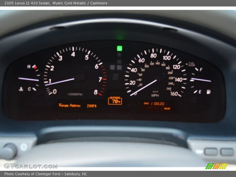 Mystic Gold Metallic / Cashmere 2005 Lexus LS 430 Sedan