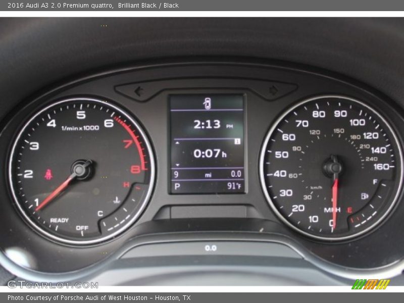 Brilliant Black / Black 2016 Audi A3 2.0 Premium quattro