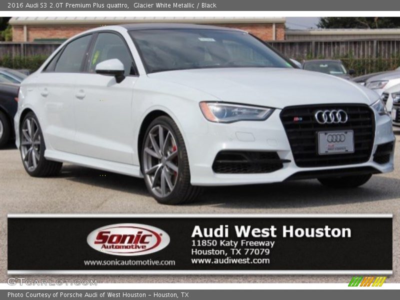 Glacier White Metallic / Black 2016 Audi S3 2.0T Premium Plus quattro