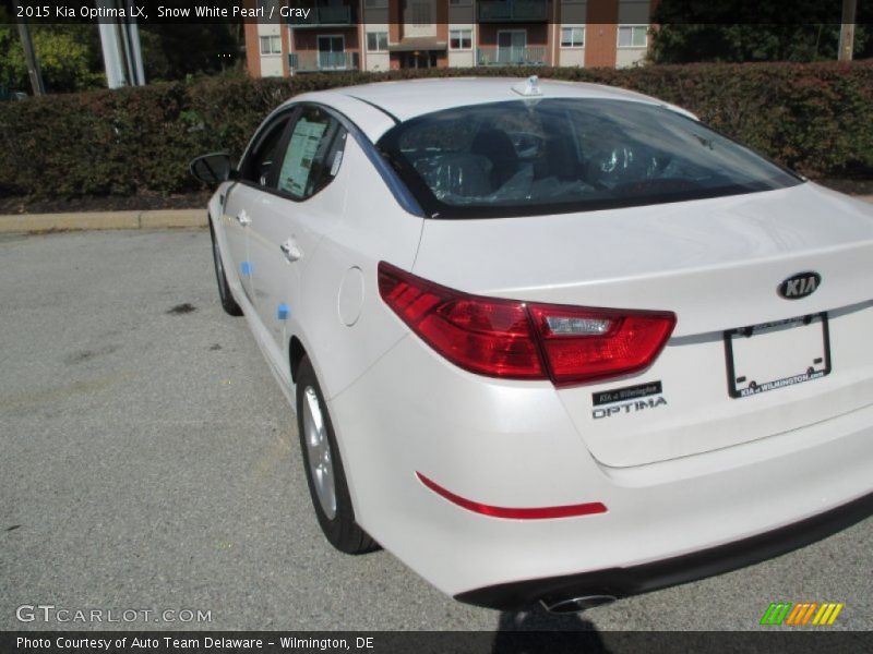 Snow White Pearl / Gray 2015 Kia Optima LX