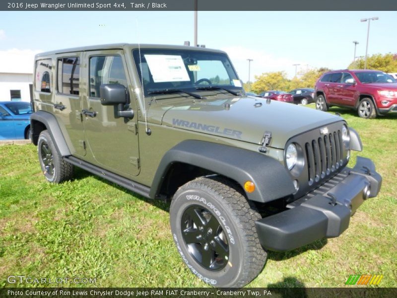 Tank / Black 2016 Jeep Wrangler Unlimited Sport 4x4