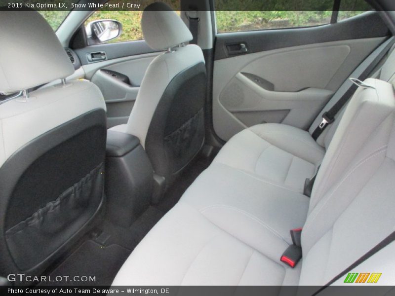 Snow White Pearl / Gray 2015 Kia Optima LX