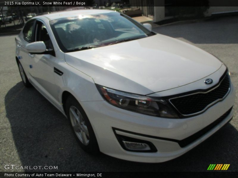 Snow White Pearl / Beige 2015 Kia Optima LX