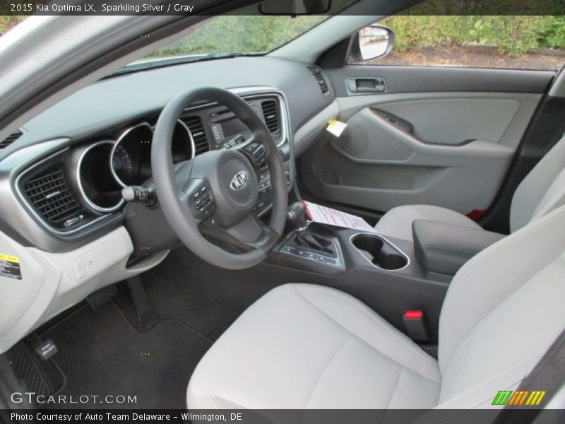  2015 Optima LX Gray Interior