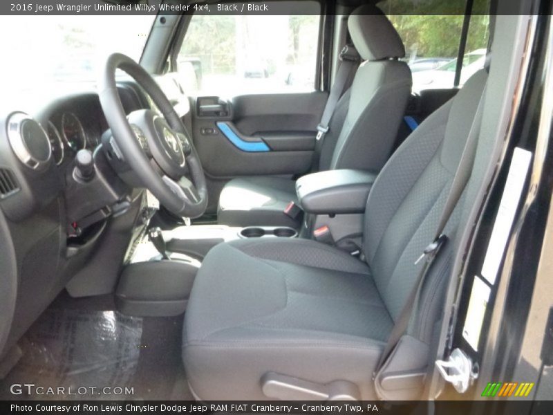  2016 Wrangler Unlimited Willys Wheeler 4x4 Black Interior