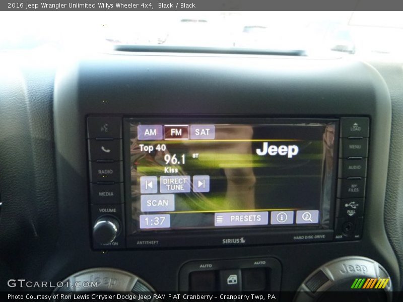 Black / Black 2016 Jeep Wrangler Unlimited Willys Wheeler 4x4
