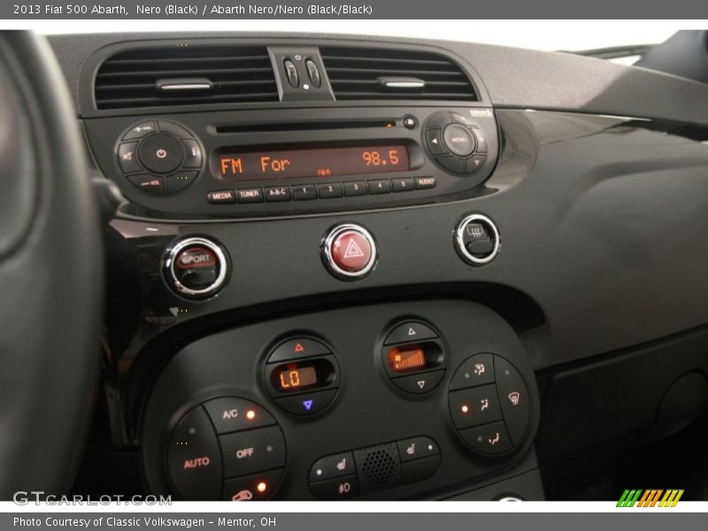 Controls of 2013 500 Abarth