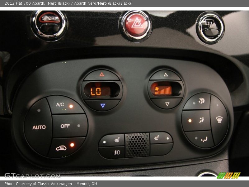 Controls of 2013 500 Abarth