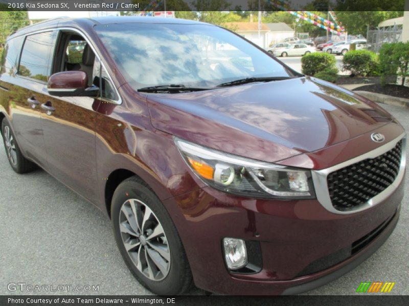 Venetian Red / Camel 2016 Kia Sedona SX