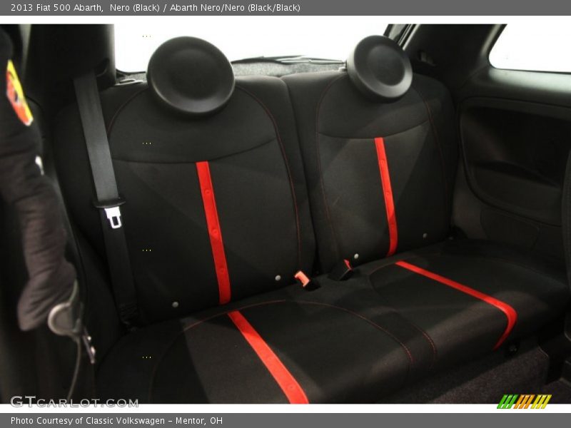 Rear Seat of 2013 500 Abarth