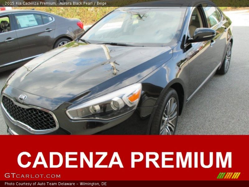 Aurora Black Pearl / Beige 2015 Kia Cadenza Premium