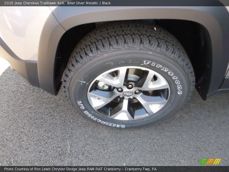 Billet Silver Metallic / Black 2016 Jeep Cherokee Trailhawk 4x4