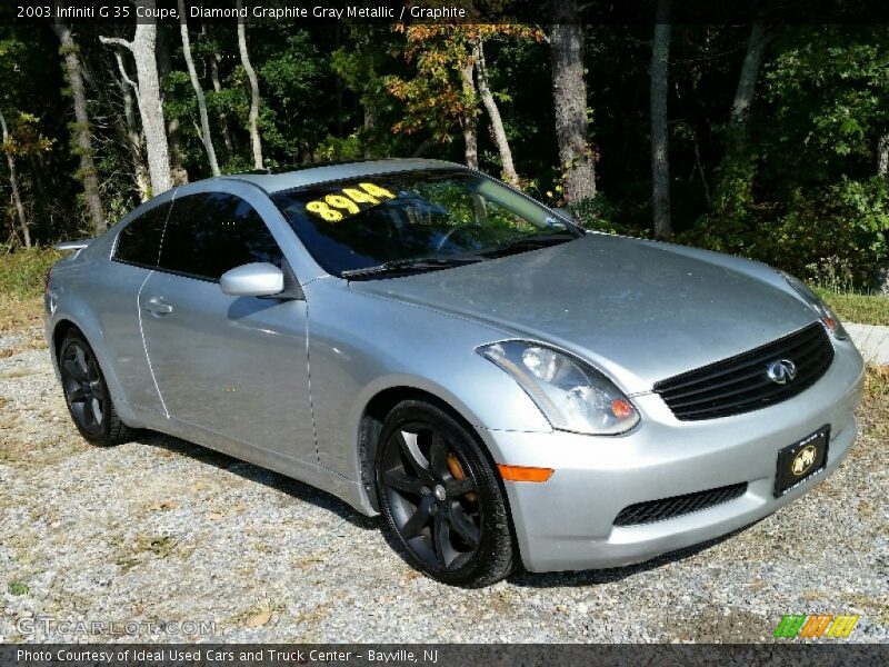 Diamond Graphite Gray Metallic / Graphite 2003 Infiniti G 35 Coupe