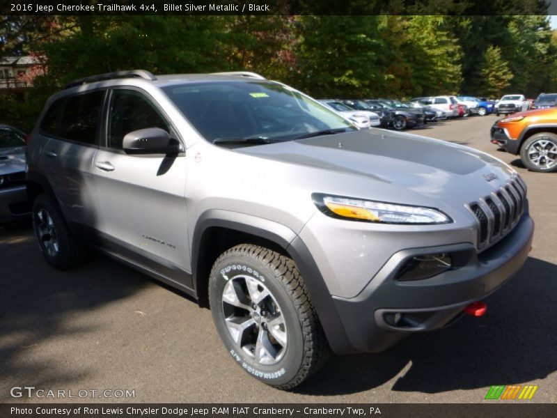 Billet Silver Metallic / Black 2016 Jeep Cherokee Trailhawk 4x4