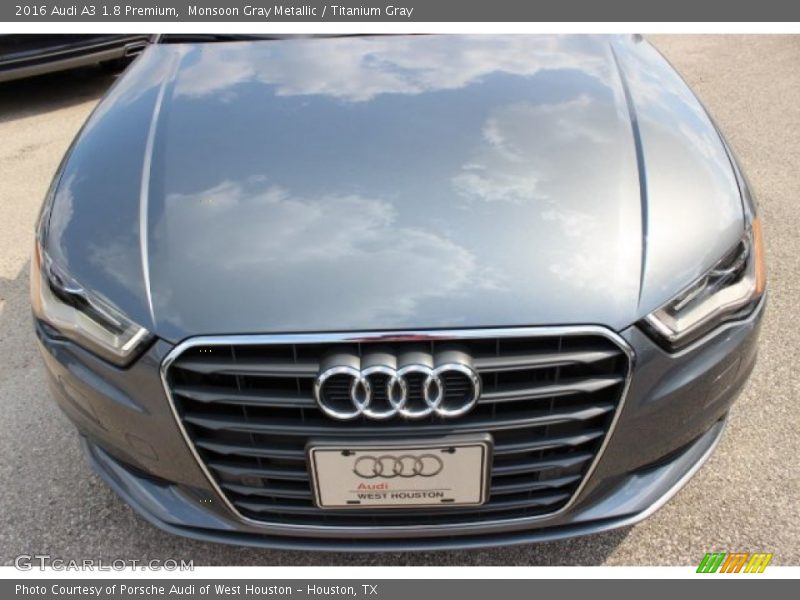 Monsoon Gray Metallic / Titanium Gray 2016 Audi A3 1.8 Premium