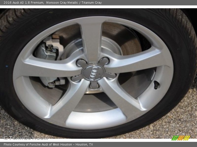 Monsoon Gray Metallic / Titanium Gray 2016 Audi A3 1.8 Premium