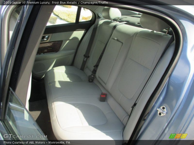 Frost Blue Metallic / Champagne/Truffle 2009 Jaguar XF Premium Luxury