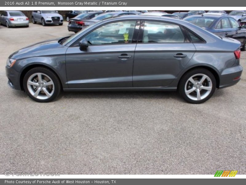 Monsoon Gray Metallic / Titanium Gray 2016 Audi A3 1.8 Premium