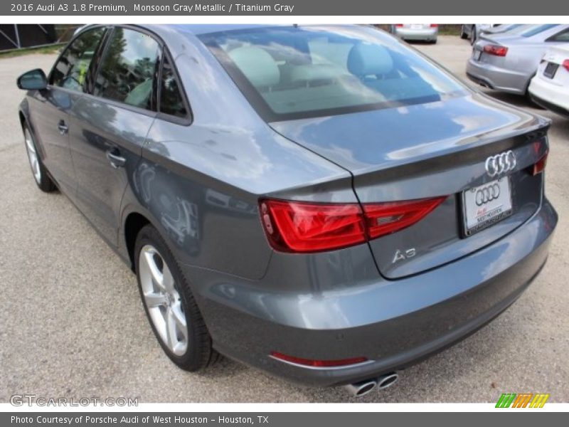Monsoon Gray Metallic / Titanium Gray 2016 Audi A3 1.8 Premium