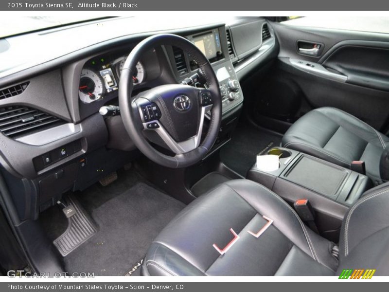 Attitude Black / Black 2015 Toyota Sienna SE