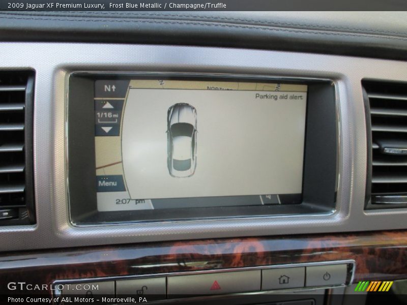 Frost Blue Metallic / Champagne/Truffle 2009 Jaguar XF Premium Luxury