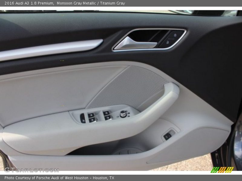 Monsoon Gray Metallic / Titanium Gray 2016 Audi A3 1.8 Premium