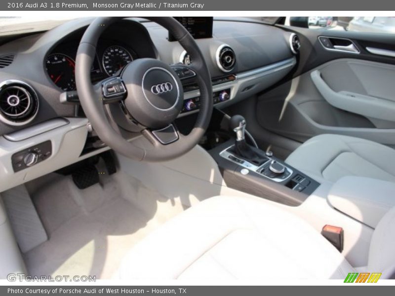 Monsoon Gray Metallic / Titanium Gray 2016 Audi A3 1.8 Premium