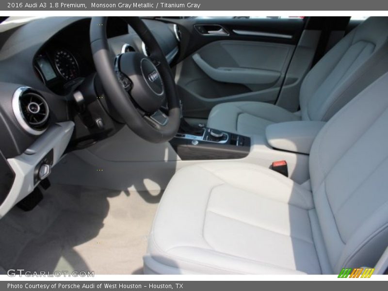 Monsoon Gray Metallic / Titanium Gray 2016 Audi A3 1.8 Premium