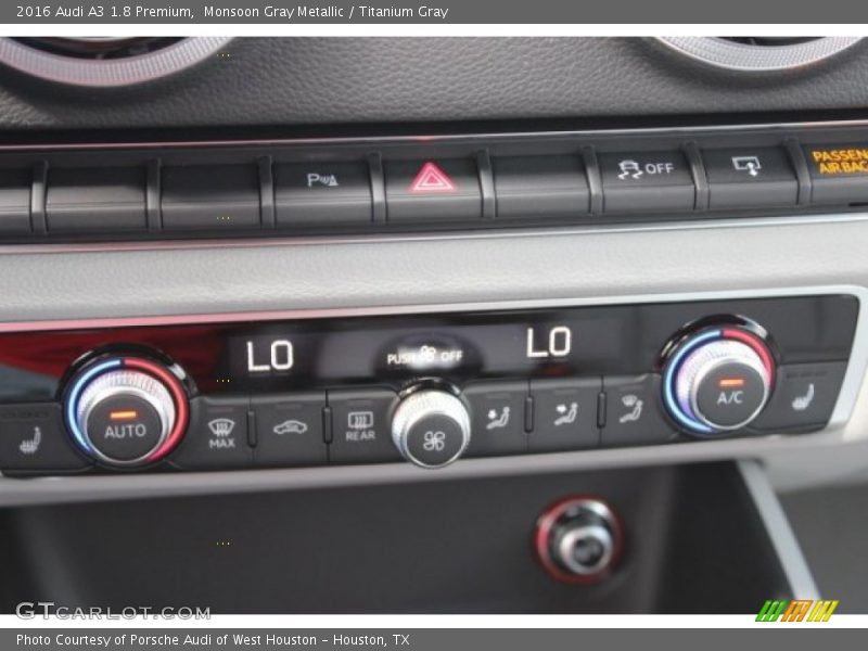 Monsoon Gray Metallic / Titanium Gray 2016 Audi A3 1.8 Premium