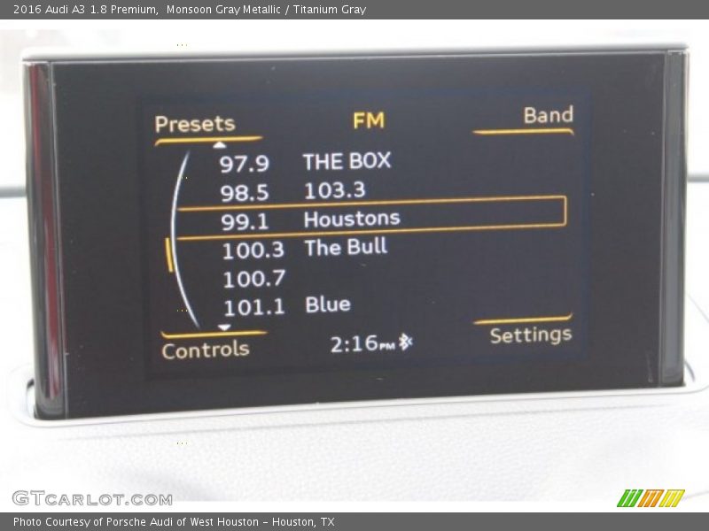 Monsoon Gray Metallic / Titanium Gray 2016 Audi A3 1.8 Premium