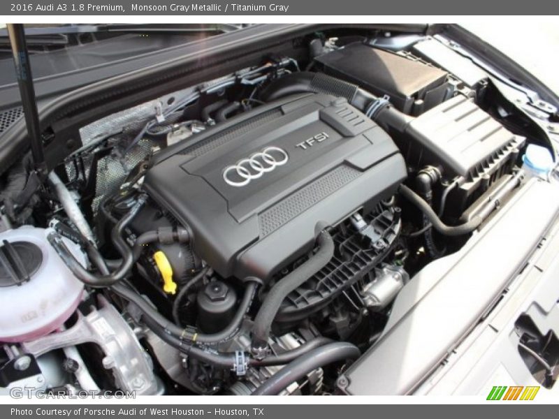 Monsoon Gray Metallic / Titanium Gray 2016 Audi A3 1.8 Premium