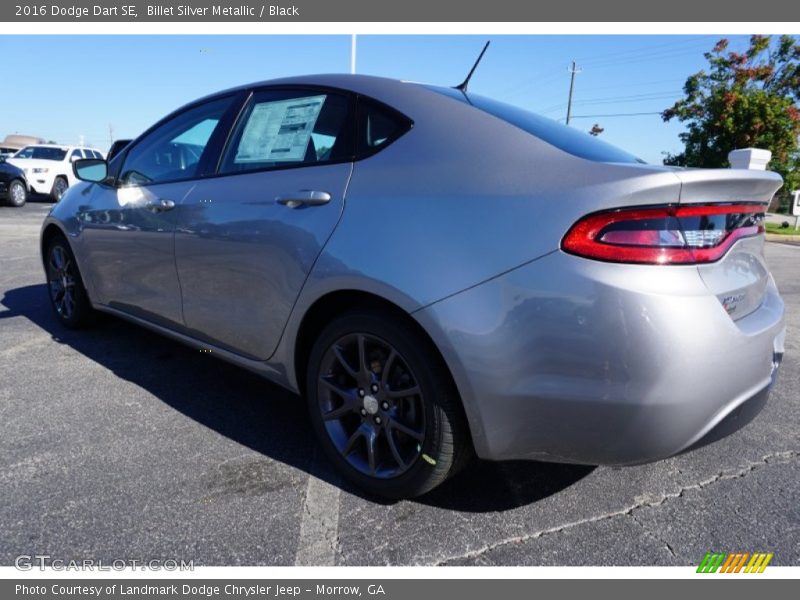 Billet Silver Metallic / Black 2016 Dodge Dart SE