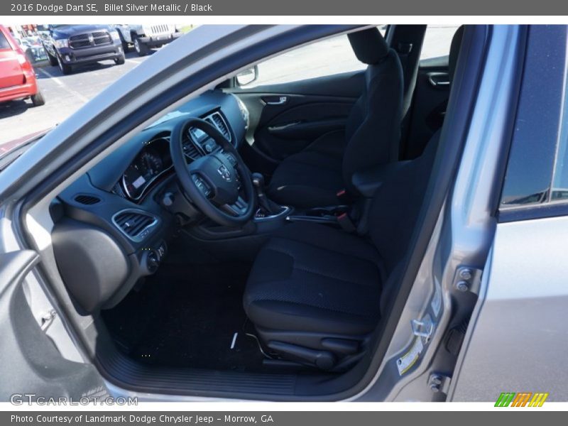 Billet Silver Metallic / Black 2016 Dodge Dart SE
