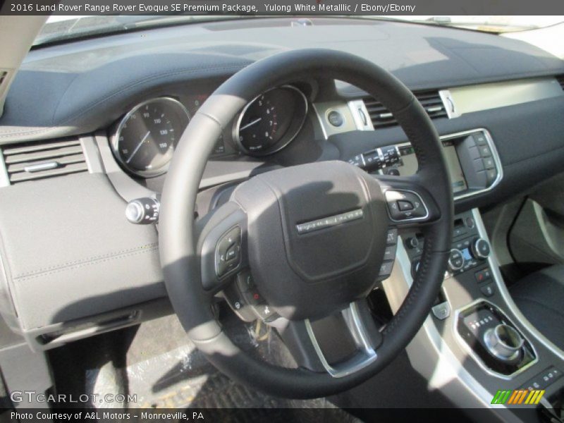 Yulong White Metalllic / Ebony/Ebony 2016 Land Rover Range Rover Evoque SE Premium Package