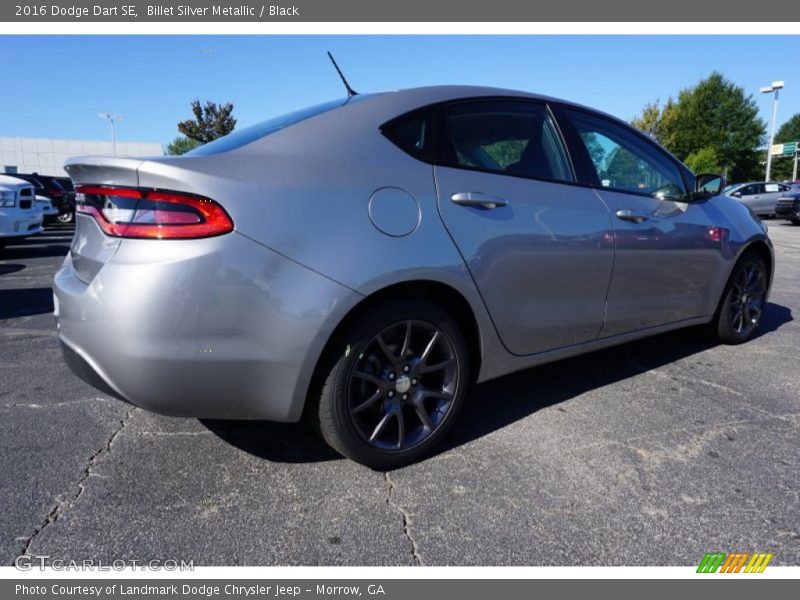 Billet Silver Metallic / Black 2016 Dodge Dart SE